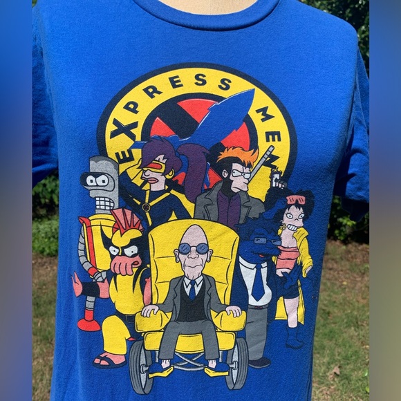 NWOT Fusion/Hybrid X-Men & Futurama T-Shirt - Picture 3 of 10